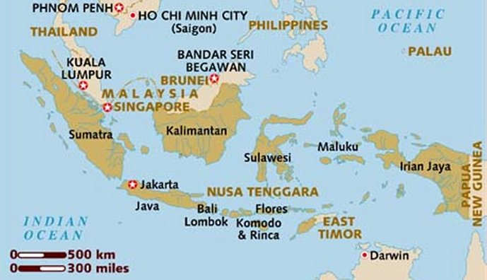 Map of the Indonesian Archipelago