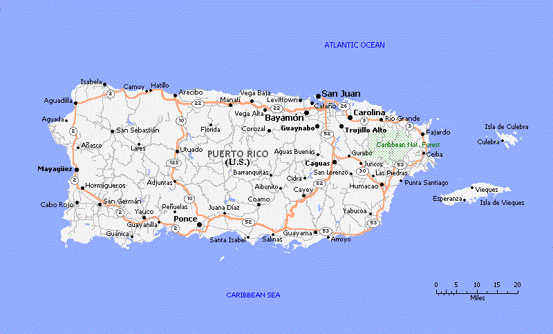 Map of Puerto Roco