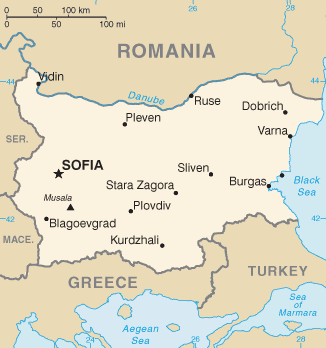 Map of Bulgaria (12,431 bytes)
