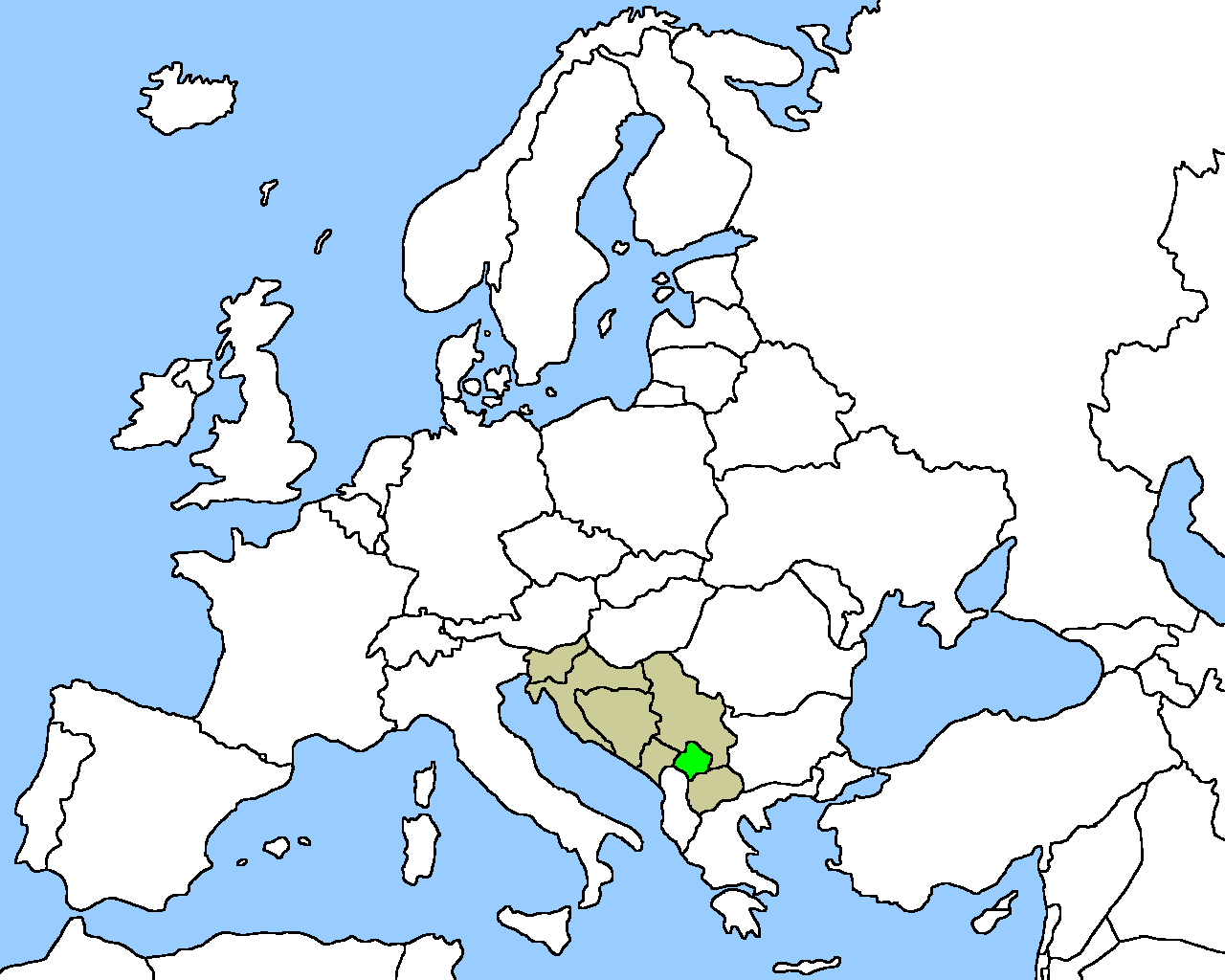 Location of Kosovo (33,828 bytes)