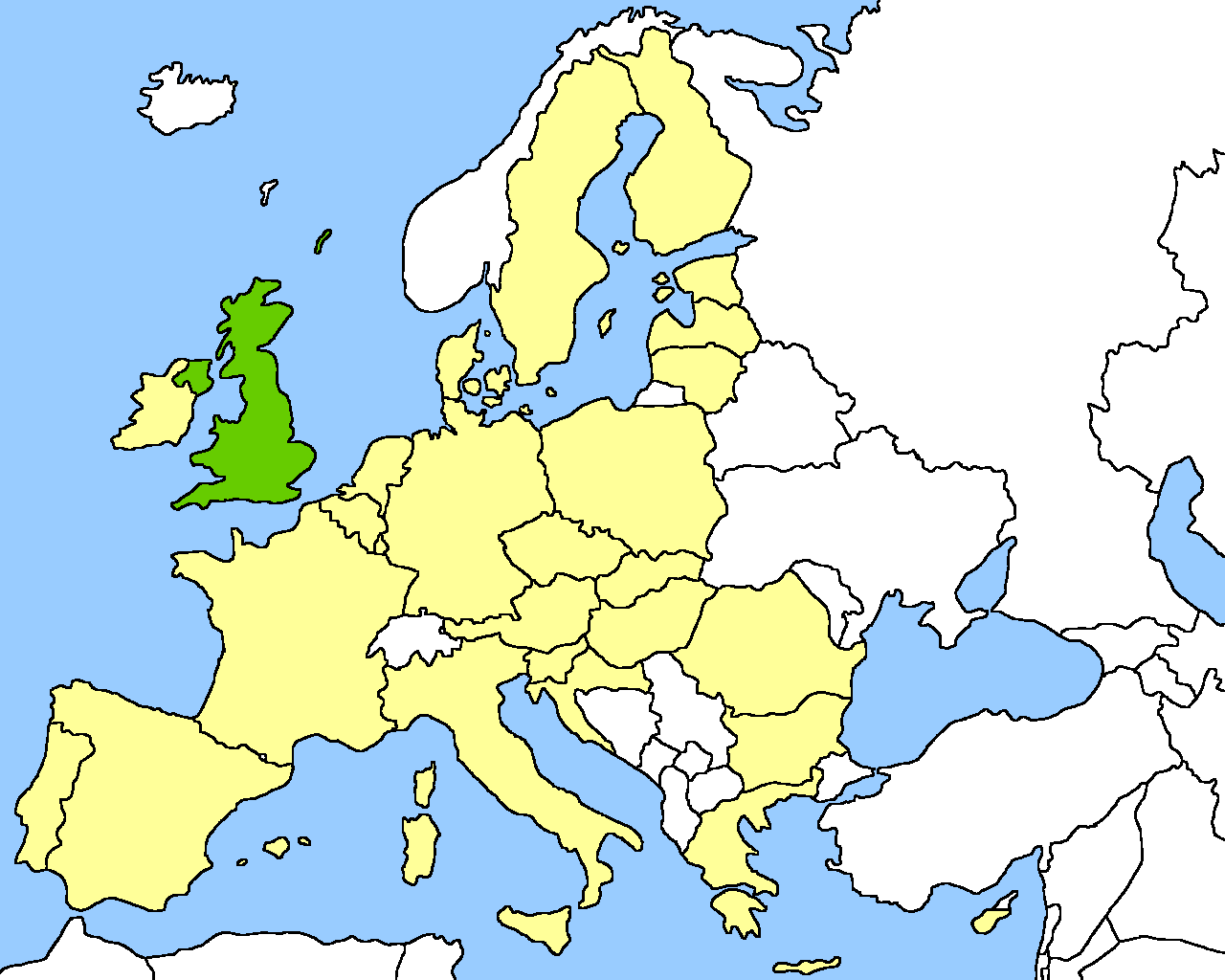 Location of the UK